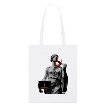 Antiquité glitchée : Étapes de présence - Tote bag bio Stanley/Stella - blanc - Devant