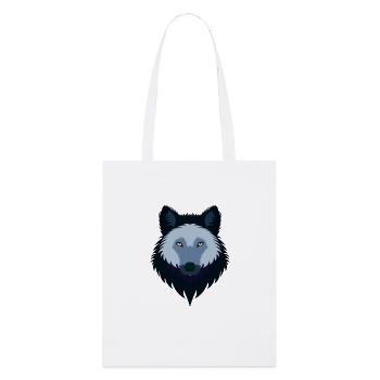 Weiblicher blauer Wolf - Stanley/Stella Bio-Stoffbeutel - Weiß - Vorne