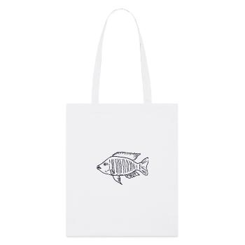 Cichlid fish Malawi - Stanley/Stella Organic Tote Bag - white - Front