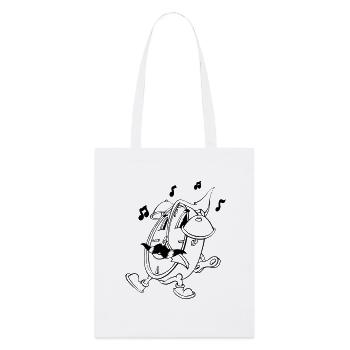 Réveil fou - Tote bag bio Stanley/Stella - blanc - Devant