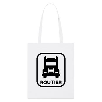 Routier / Chauffeur Poids-lourd / Camion / - Tote bag bio Stanley/Stella - blanc - Devant