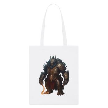 Demonic Warrior - Stanley/Stella Organic Tote Bag - white - Front