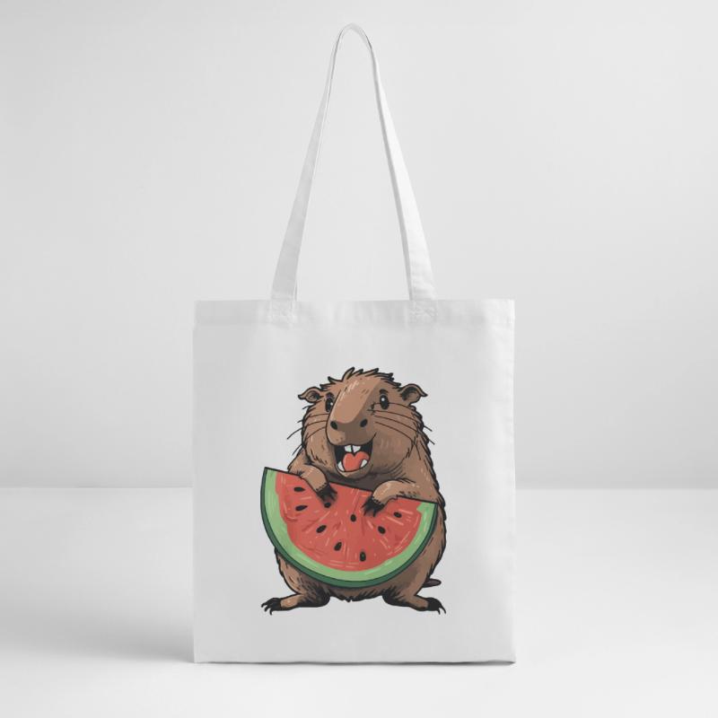 Capybara mangeant de la pastèque Tote bag bio Stanley/Stella