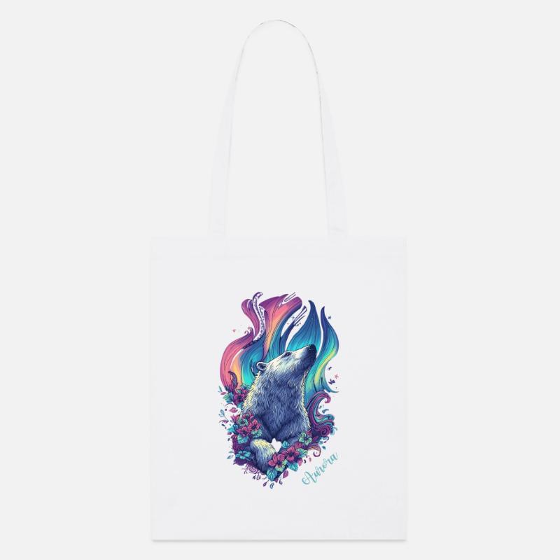 Aurora Bear - Stanley/Stella Bio-Stoffbeutel - Weiß