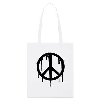 Dripping Peace - Stanley/Stella Organic Tote Bag - white - Front