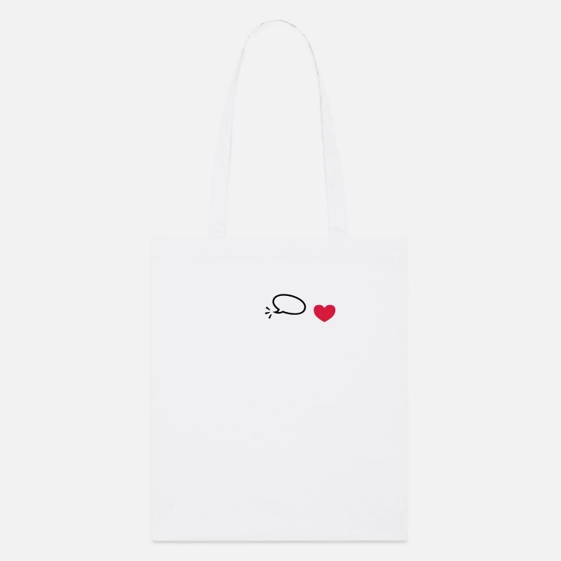 bulle/ speach bubble (1c) - Tote bag bio Stanley/Stella - blanc