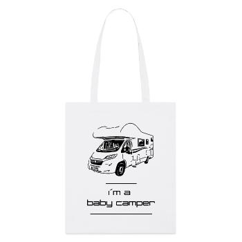 Im a baby camper - Stanley/Stella Organic Tote Bag - white - Front