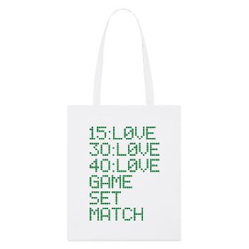 TENNIS Jeu de tennis - Tote bag bio Stanley/Stella - blanc - Devant