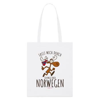 Let me through, I have to go to Norway - Stanley/Stella Organic Tote Bag - white - Front