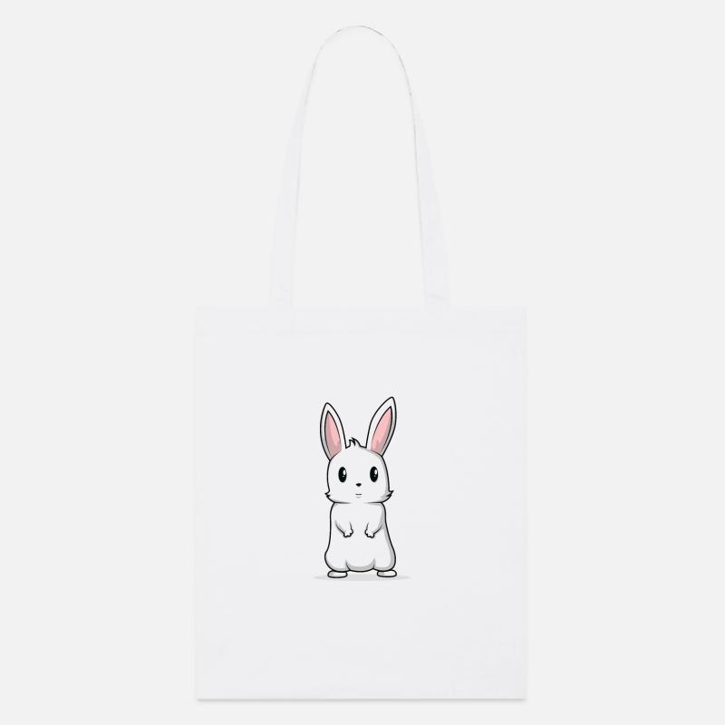 Lapin lapin cadeau mignon moelleux - Tote bag bio Stanley/Stella - blanc