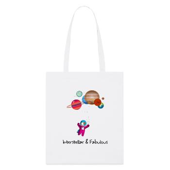 Espace interstellaire et fabuleux de la licorne - Tote bag bio Stanley/Stella - blanc - Devant