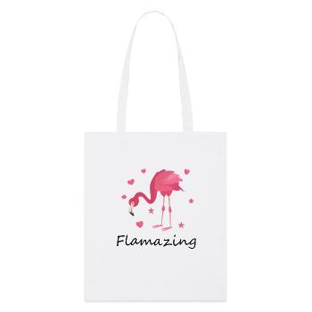 lustiger Spruch Sprüche Witziges Geschenk - Stanley/Stella Bio-Stoffbeutel - Weiß - Vorne