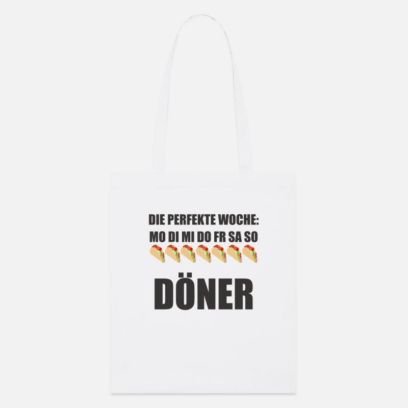Döner Dönerbude Döner Kebab Dürüm Dönermann - Stanley/Stella Bio-Stoffbeutel - Weiß