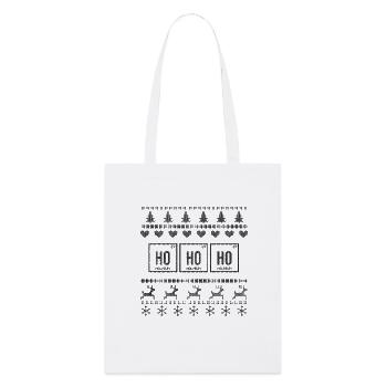 Noël Ho Ho Ho - Tote bag bio Stanley/Stella - blanc - Devant