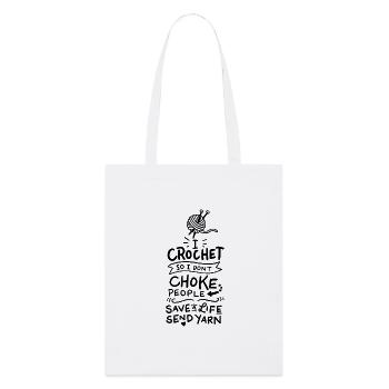 Crochet De la laine de crochet - Tote bag bio Stanley/Stella - blanc - Devant