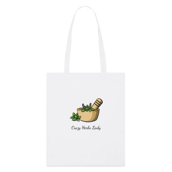 Herbs Crazy Herbs Lady - Stanley/Stella Organic Tote Bag - white - Front