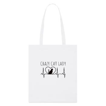 Chats Chat domestique Battement de cœur - Tote bag bio Stanley/Stella - blanc - Devant