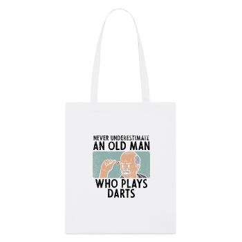 Dictons du joueur de fléchettes - Tote bag bio Stanley/Stella - blanc - Devant