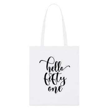 Bonjour Fifty One Mignon 51 ans Anniversaire - Tote bag bio Stanley/Stella - blanc - Devant