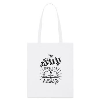 Librarian Library Books - Stanley/Stella Organic Tote Bag - white - Front