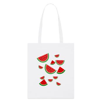 Melon pastèque - Tote bag bio Stanley/Stella - blanc - Devant