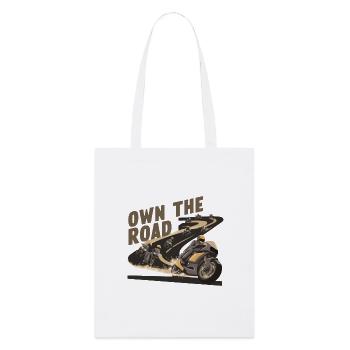 OWN THE ROAD - Stanley/Stella Organic Tote Bag - white - Front