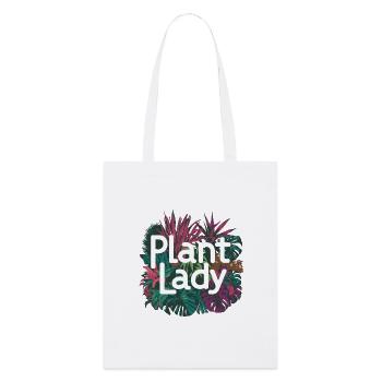 PFLANZEN-LADY - Stanley/Stella Bio-Stoffbeutel - Weiß - Vorne