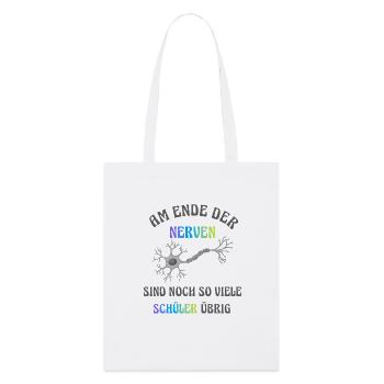 À bout de nerfs - Tote bag bio Stanley/Stella - blanc - Devant