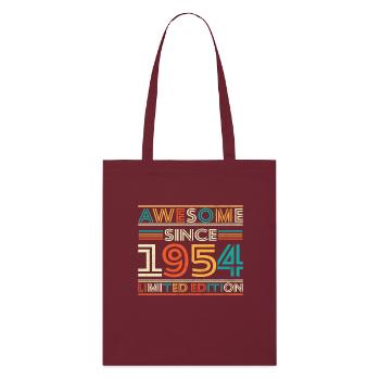Impressive since 1954 - Stanley/Stella Organic Tote Bag - burgundy - Front