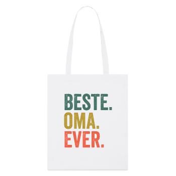 Großmutter Oma - Stanley/Stella Bio-Stoffbeutel - Weiß - Vorne