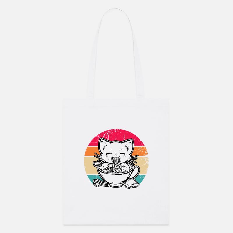 Anime Ramen Essen funny Geschenk Design - Stanley/Stella Bio-Stoffbeutel - Weiß