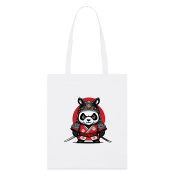 Samouari panda, le panda Bushido, the lone warrior - Tote bag bio Stanley/Stella - blanc - Devant