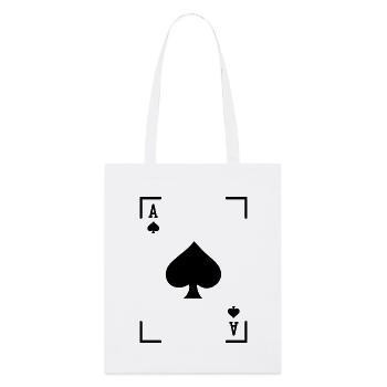Jeu de cartes Casino Jeux de hasard Poker Loterie - Tote bag bio Stanley/Stella - blanc - Devant