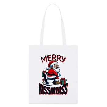 Drôle de Père Noël - Tote bag bio Stanley/Stella - blanc - Devant
