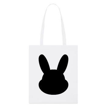 Bunny head - Stanley/Stella Organic Tote Bag - white - Front