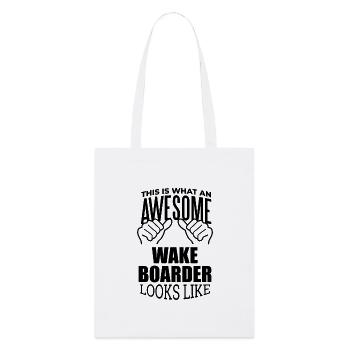 Wakeboarding - Stanley/Stella Organic Tote Bag - white - Front