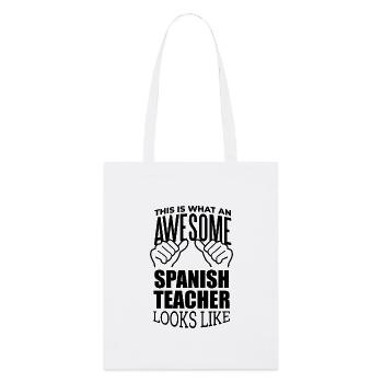 Espagnol - Tote bag bio Stanley/Stella - blanc - Devant