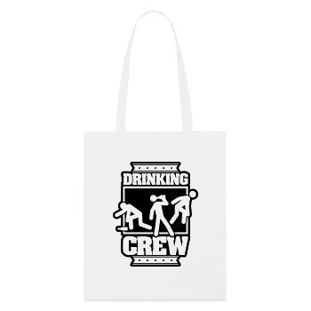 drinking_crew_fr1 - Stanley/Stella Bio-Stoffbeutel - Weiß - Vorne