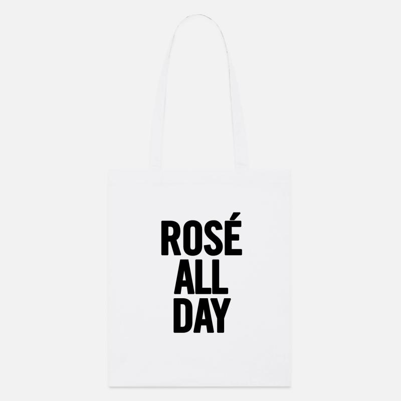 All Day Black Rose - Stanley/Stella Bio-Stoffbeutel - Weiß