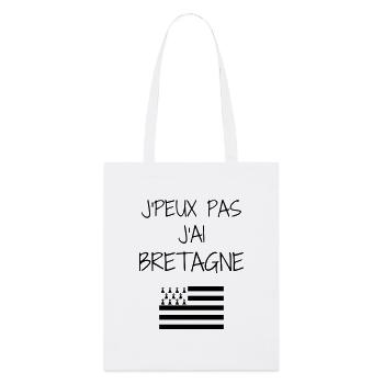 Bretagne / Breton / Bretonne / BZH / Breizh - Tote bag bio Stanley/Stella - blanc - Devant