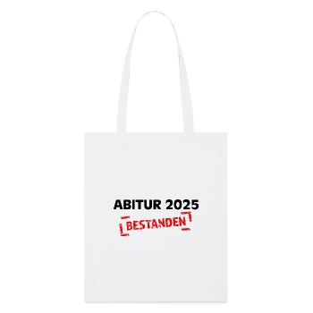 Abitur 2025 bestanden - Stanley/Stella Bio-Stoffbeutel - Weiß - Vorne