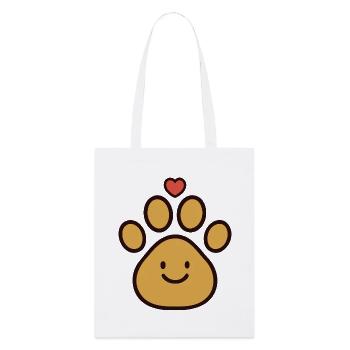 Patte Coeur Joie - Tote bag bio Stanley/Stella - blanc - Devant