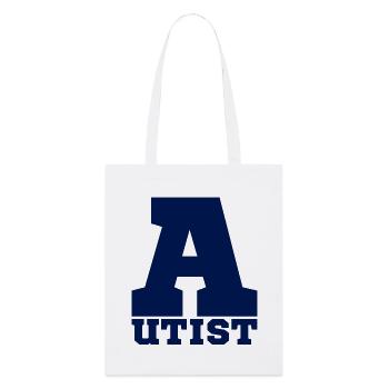 autistique - Tote bag bio Stanley/Stella - blanc - Devant