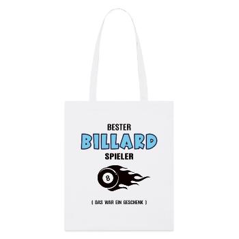 Billard Spieler Bester Billarder Geburtstag Geb - Stanley/Stella Bio-Stoffbeutel - Weiß - Vorne