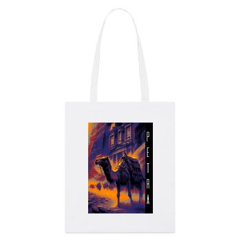 Petra en Jordanie - Tote bag bio Stanley/Stella - blanc - Devant
