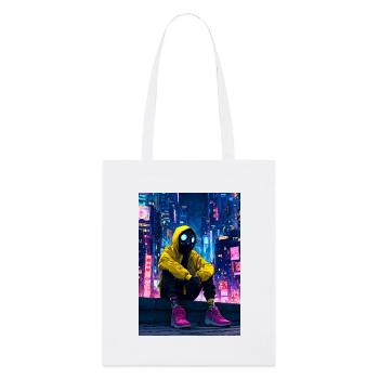 Neon City Cavalier Masqué - Tote bag bio Stanley/Stella - blanc - Devant