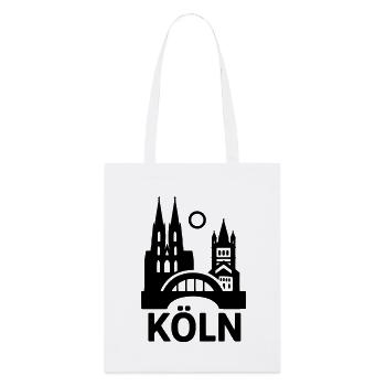 Cologne Silhouette - Stanley/Stella Organic Tote Bag - white - Front