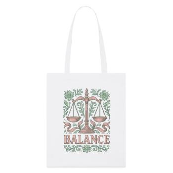 Libra star sign - Stanley/Stella Organic Tote Bag - white - Front