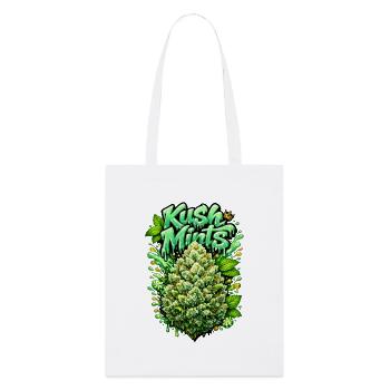 Kush Mints Graffiti Bud Print - Stanley/Stella Bio-Stoffbeutel - Weiß - Vorne