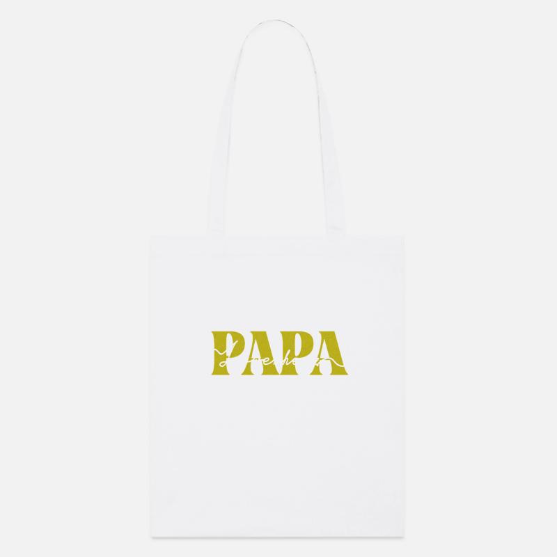 Papa Löwenherz 2024 Beste Mama Geschenk - Stanley/Stella Bio-Stoffbeutel - Weiß